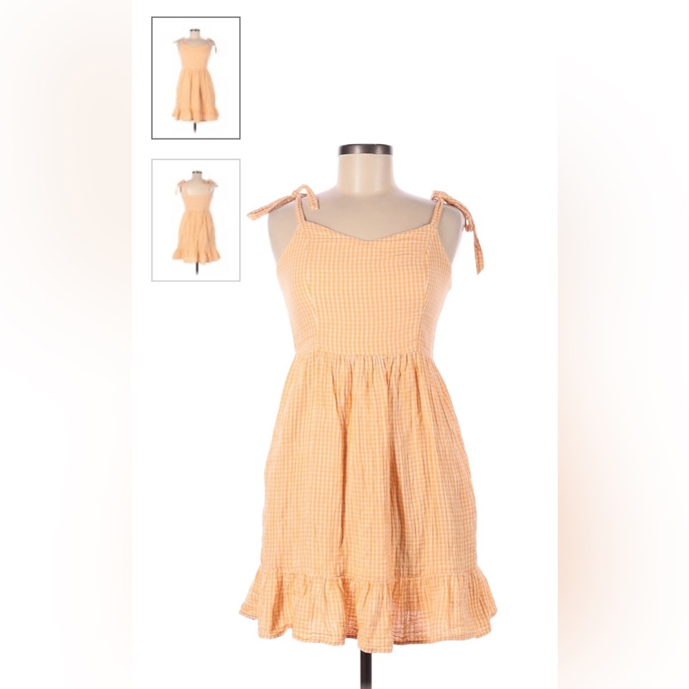 Orange Gingham Old Navy Dress
